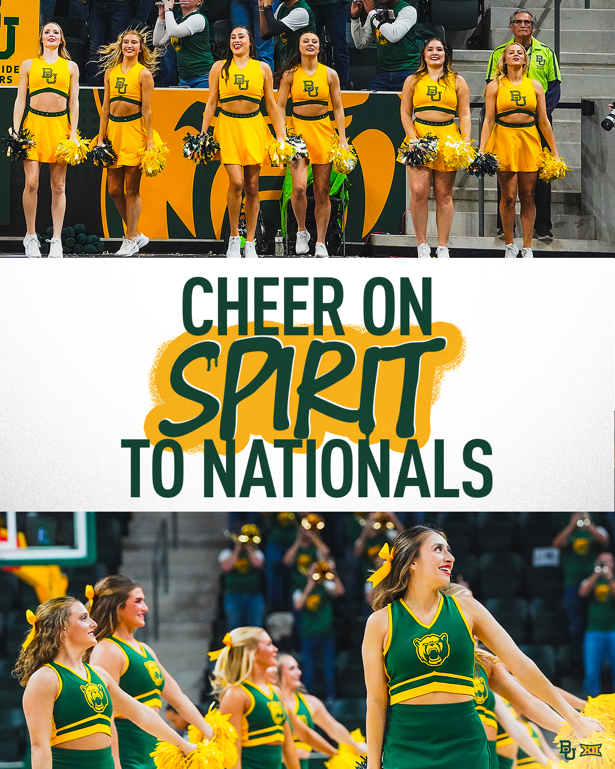 CHEER ON SPIRIT TO NATIONALS